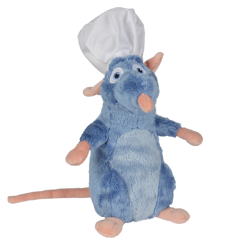  ratatouille peluche rémi rat avec toque 25 cm 